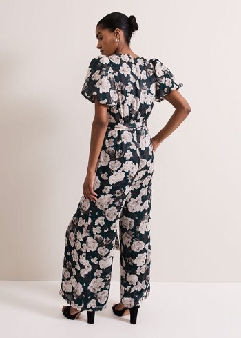 Phase Eight Myron Floral Wide Leg Jumpsuit Multicolor USA | 7106983-HS